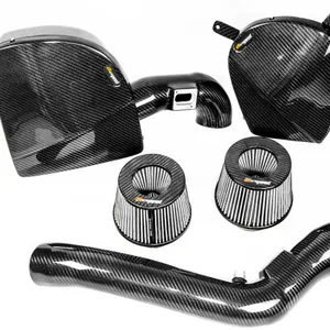 Custom Lichtgewicht Hoogglans Carbon Fiber Air Intake Voor M2 Concurrentie