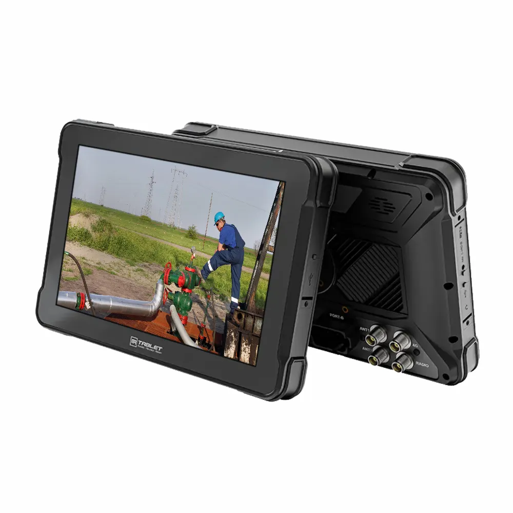 Phong cách mới AT-10A 10 inch gồ ghề Android Tablet PC được xây dựng trong Độ chính xác cao GPS gnss rtk mô-đun đài phát thanh với RS232,RJ45,CANBUS,GPIO