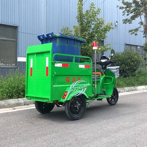 Triciclo Eléctrico de Una Sola Caja para Basura, 48V 580W 240L, para Limpieza de Propiedades y Comunidades - Product Image 4