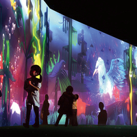 Système de projection interactif 3D le plus populaire jeux muraux interactifs pour enfants