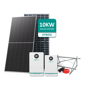 Système d'énergie solaire hybride à prix d'usine en Chine pour la maison, 10 kVA, 5 kVA, 5 kW, panneaux solaires MPPT au lithium-ion, garantie de 10 ans - Product Image 4