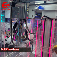 Máquina recreativa expendedora de premios para interiores, directa de fábrica, para 4 jugadores, operada con monedas, modo dual, grúa de garra, para centros comerciales y FEC, personalizable