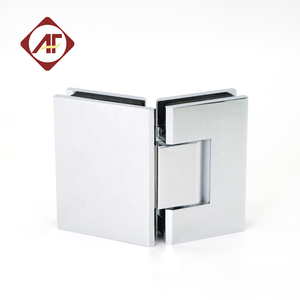 Anfu hiện đại 135 độ che giấu nội thất kính xoay cửa bản lề 10mm satin kết thúc phần cứng cửa sổ bằng đồng với vòi hoa sen mùa xuân - Product Image 2