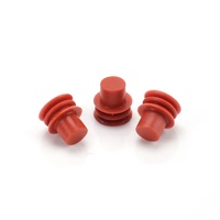 MFD002-2 Joint d'étanchéité et bouchon obturateur en silicone rouge étanche pour connecteur automobile