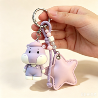 Porte-clés en caoutchouc PVC personnalisé avec logo, haute réduction, IP Anime, étanche, souvenir pour campagne de marque, en gros