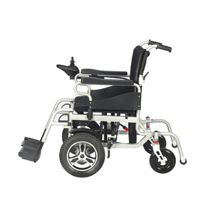 כיסא חשמלי מתקפל כיסא חשמלי זקנים קלים סגסוגת אלומיניום קל משקל לכיסאות גלגלים t083-50141 נכים - Product Image 2