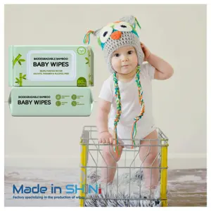Bambu Cina pabrik 80 buah tisu bayi grosir tisu dapat digunakan kembali motif kartun handuk bayi tisu basah bayi untuk anak tamasya pembersihan