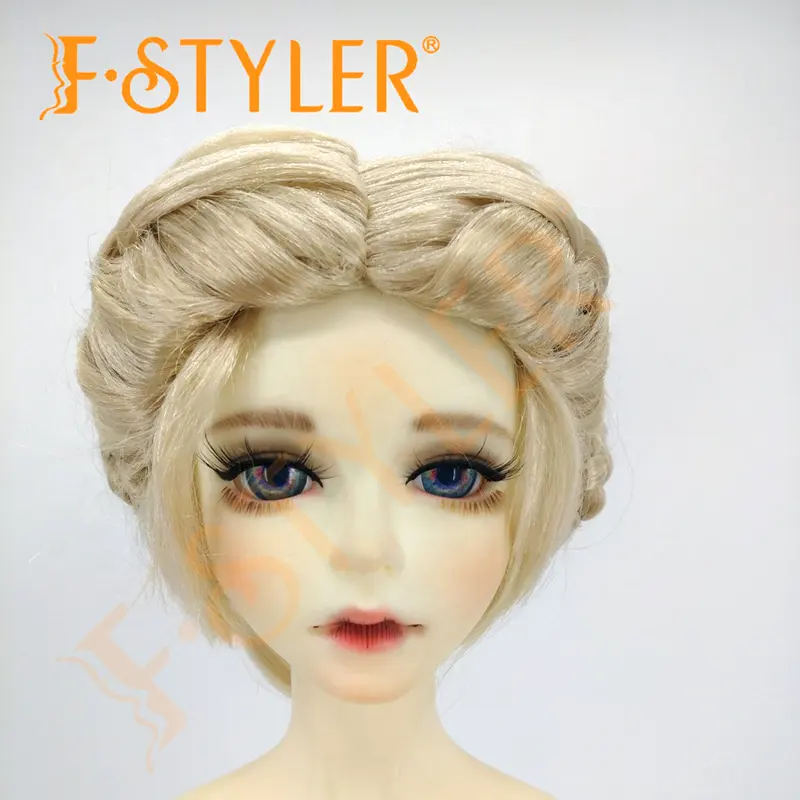 FSTYLER bambola capelli sintetici Mohair intrecciatura all'ingrosso fabbrica accessori bambola di personalizzazione parrucche sintetiche per BJD 1/4 1/3 1/6