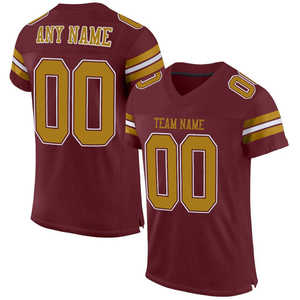 Maillots de football personnalisés rouge bordeaux, chemises de style baseball pour homme, maillot de baseball personnalisé - Product Image 4