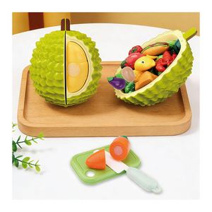 Toysrunner Kids <b>Play</b> Food <b>Kitchen</b> Toy Set <b>Plastic</b> Pretend <b>Play</b> Cutting Fruit Vegetable Children Role <b>Play</b> Educational Activity - Product Image 3
