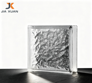Blocs de verre creux à motifs multiples, blocs de verre décoratifs transparents, briques de verre résistantes au <span class=keywords><strong>feu</strong></span>, blocs de verre de construction durables - Product Image 4
