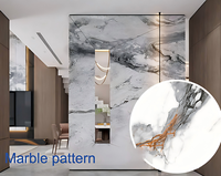 Panneau mural en PVC imitation pierre, design classique moderne, imperméable, motif marbre, pour décoration de fond d'hôtel et de KTV