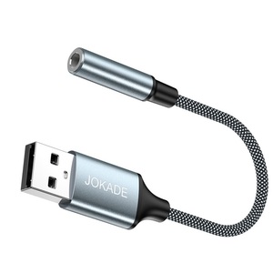 Adaptador de audio Jokade de 3.5mm a USB para auriculares y micrófono - Product Image 2