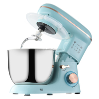 Batteur sur socle professionnel 5L 1300W avec fouet, crochet pétrisseur et batteur planétaire 6 vitesses, système de mélange planétaire, robot culinaire CE