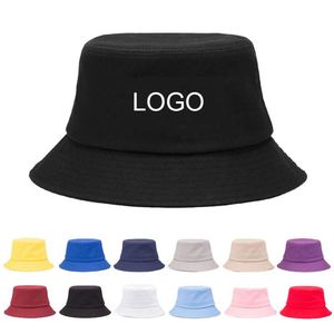 Travel Fisherman Leisure <b>Bucket</b> <b>Hats</b> Solid Color Fashion Men <b>Women</b> Flat Top Wide Brim Summer Cap for Outdoor Sports Visor - Product Image 1
