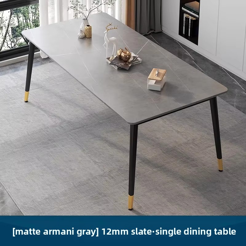 Table individuelle 12 mm gris mat