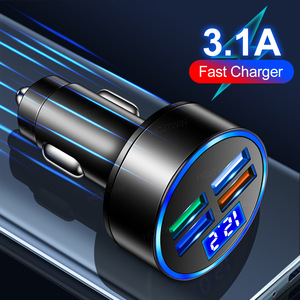 Cargador USB de Alta Calidad para Automóvil, 4 en 1, Cargador Rápido para iPhone y Samsung - Product Image 4