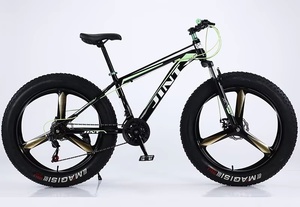 Bicicleta de Nieve Personalizada de Fábrica con Llantas Gruesas, Amortiguación, <span class=keywords><strong>Horquilla</strong></span> de Suspensión de 4.0 Pulgadas de Ancho, Frenos de Disco Dobles y Cuadro de Acero de Alto Carbono - Product Image 6