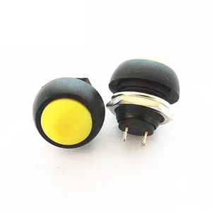 2023 nóng bán Chất lượng cao không thấm nước 12mm điện tự khóa nút vòm 2-pin đẩy chuyển đổi nhựa điện tử 1A - Product Image 4