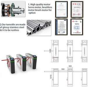 Mingxu अनुकूलन योग्य ओएम odm tripod टर्नस्टिल एक्सेस कंट्रोल टर्मिनल दो साल की वारंटी RFid फिंगरप्रिंट स्कैनर गेट - Product Image 2