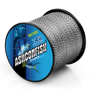 Ligne de pêche en <span class=keywords><strong>PE</strong></span> tressée, vente en gros, matériel de pêche professionnel, sans décoloration, 8 brins, <span class=keywords><strong>500</strong></span> mètres - Product Image 1