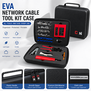 ชุดเครื่องมือ EVA แบบกำหนดเองสำหรับงานเครือข่าย RJ45 ชุดอุปกรณ์ย้ำสาย <span class=keywords><strong>LAN</strong></span> เครื่องทดสอบ<span class=keywords><strong>สาย</strong></span> <span class=keywords><strong>LAN</strong></span> เครื่องตัด<span class=keywords><strong>สาย</strong></span> เครื่องปอก<span class=keywords><strong>สาย</strong></span> หัวคริสตัล สำหรับงานเดินสายบรอดแบนด์ในสำนักงาน - Product Image 1
