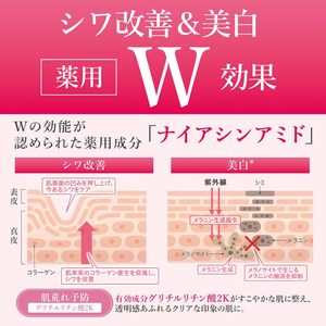 Loción Medicada WRINKLE WHITE con Niacinamida, Aclarante, Antiarrugas, Hidratante, con Ceramida y CICA, Cuidado Facial Japonés, 165 ml - Product Image 3