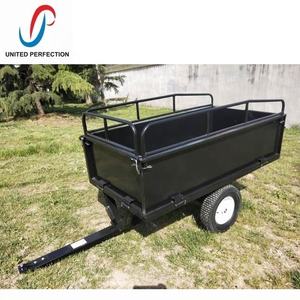 Carro de descarga de jardín de acero de carga pesada de China, <span class=keywords><strong>remolque</strong></span> de cortacésped de paseo en jardín cuádruple, <span class=keywords><strong>remolque</strong></span> de motocicleta y remolques ATV - Product Image 3