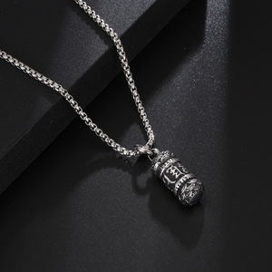 จี้เงินทิเบตหกอักขระพร้อมสร้อยคอสำหรับผู้ชาย เครื่องประดับแฟชั่น SP959 - Product Image 2