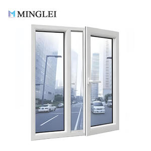 Fabrication leader en Chine de fenêtres de remplacement en vinyle Double balançoire <span class=keywords><strong>PVC</strong></span> profil battante fenêtre upvc fenêtre et porte - Product Image 1