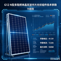 Módulo Solar LESSO Tipo N para Paneles Monocristalinos Bifaciales de Doble Vidrio y Celdas Cortadas por la Mitad (Diseño 78), Eficiencia de 25.0%+, 630W-650W, 182mm