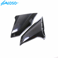AKOSO accessoires de moto en fibre de carbone panneaux latéraux de réservoir de carburant revêtement d'habillage de cadre pour YAMAHA MT09 FZ09 2017-2020