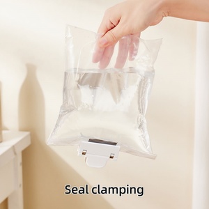 Plastic 4pcs Bag Sealer Snack Fresh Food Storage Bag Clips Kitchen Accessories <b>Mini</b> Sealing <b>Clamp</b> Food Clip - Product Image 5