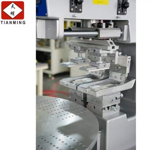 Intelligent Semi-Automatic New 4-Station Single-Color Rotary Disc Pad Printing <b>Machine</b> for Ceramics Printing - Product Image 2