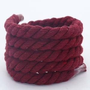 Lacets Ronds Décontractés en Polyester 11 Couleurs, Largeur 8 mm, Longueur 60-200 cm, Grosse Corde Tressée, Vendu par Paire - Product Image 6