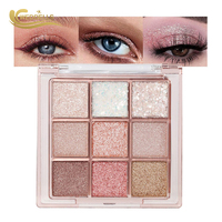 Palette de fards à paupières à marque privée, mats, scintillants, métalliques, pigmentés, véganes, sans cruauté, OEM, logo personnalisé, maquillage pour les yeux