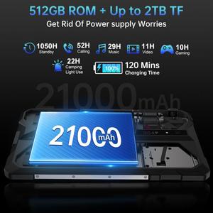 <span class=keywords><strong>Tablet</strong></span> <span class=keywords><strong>PC</strong></span> Unihertz 8849 Tank Pad <span class=keywords><strong>E</strong></span> con Proiettore, 4G, Capacità 12GB 512GB, Batteria 21000mAh, 10.95\", Android 14, <span class=keywords><strong>Tablet</strong></span> Originale - Product Image 5