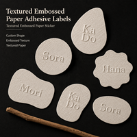Étiquettes adhésives en papier spécial, autocollants texturés personnalisés en relief pour emballages de pots de bougies et sacs cadeaux
