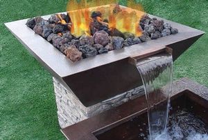 Calentador de agua a gas para piscina y brasero personalizado, fuente de fuego exterior, cuenco de fuego a gas - Product Image 2
