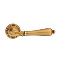 Poignée de porte fendue de style français, design traditionnel, en laiton antique kaki, titane et or caramel, pour salle de bain, chambre, hôtel, villa, maison