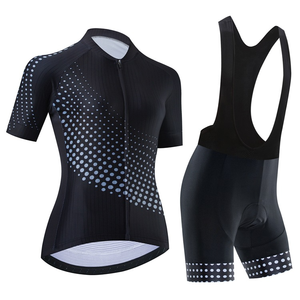 <span class=keywords><strong>Vêtements</strong></span> de <span class=keywords><strong>vélo</strong></span> de montagne pour femmes, logo personnalisé, vente directe d'usine, spandex/polyester, séchage rapide, respirant, ensembles de cyclisme - Product Image 1