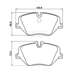 Plaquettes de frein avant pour BMW <span class=keywords><strong>2</strong></span> <span class=keywords><strong>Active</strong></span> <span class=keywords><strong>Tourer</strong></span> (U06) 2021- 5 (G60 G90 G68) 2023- X1 (U11) <span class=keywords><strong>2022</strong></span>- OEM 34108852291 D2569 Pièces automobiles - Product Image 5