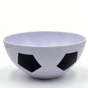 ชามใส่อาหาร/ขนมสำหรับเด็ก ขนาดเล็ก 13 ซม. / 550 มล. ปลอดสารพิษ รูปทรง<span class=keywords><strong>ฟุตบอล</strong></span>เมลามีน เหมาะสำหรับปิกนิกและงานเลี้ยงสังสรรค์ - Product Image 3