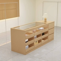Éclairage LED Vitrine en verre Île de table pour bijouterie Affichage pour magasin de vêtements Affichage