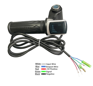 Accélérateur de Vélo Électrique et Poignée Tournante 36V 48V 60V <span class=keywords><strong>pour</strong></span> Ebike avec Contrôleur de Vitesse et Écran LCD - Product Image 4