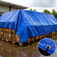Bâche imperméable 120 GSM 1x10m en PE robuste avec œillets pour la protection des camions à plateau