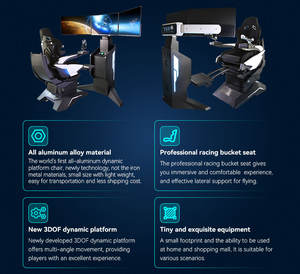 <span class=keywords><strong>Jeu</strong></span> de tir de mouvement 3DOF Simulation de mouvement de vol Simulateur de vol Siège <span class=keywords><strong>avec</strong></span> joystick de vol professionnel - Product Image 6