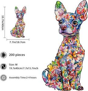 Precio personalizado de fábrica Inteligencia Fantástico colorido Animal Forma Rompecabezas de madera Juguetes para niños Rompecabezas de madera para adultos - Product Image 3