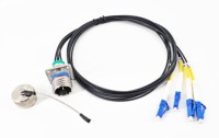 Connecteur série J599 étanche pour environnement sévère 2-12 cœurs prise et prise assemblage de câble à fibre optique de qualité IP67