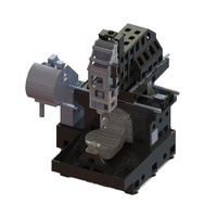 Fanuc Fraiseuse CNC 5 axes Métal 5 axes FANUC WZ650B Type de tête de taureau Centre d'usinage à cinq axes